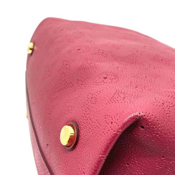 LOUIS VUITTON M93817 MonogramMahina Thiells PM Hand Bag Red - Picture 13 of 13